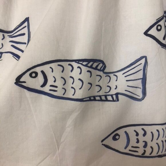 Brooke Wright White Tank Fish Print - Picture 3 of 5